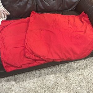 Vintage Crate&Barrel Euro Shams. Red. Selling both together.
